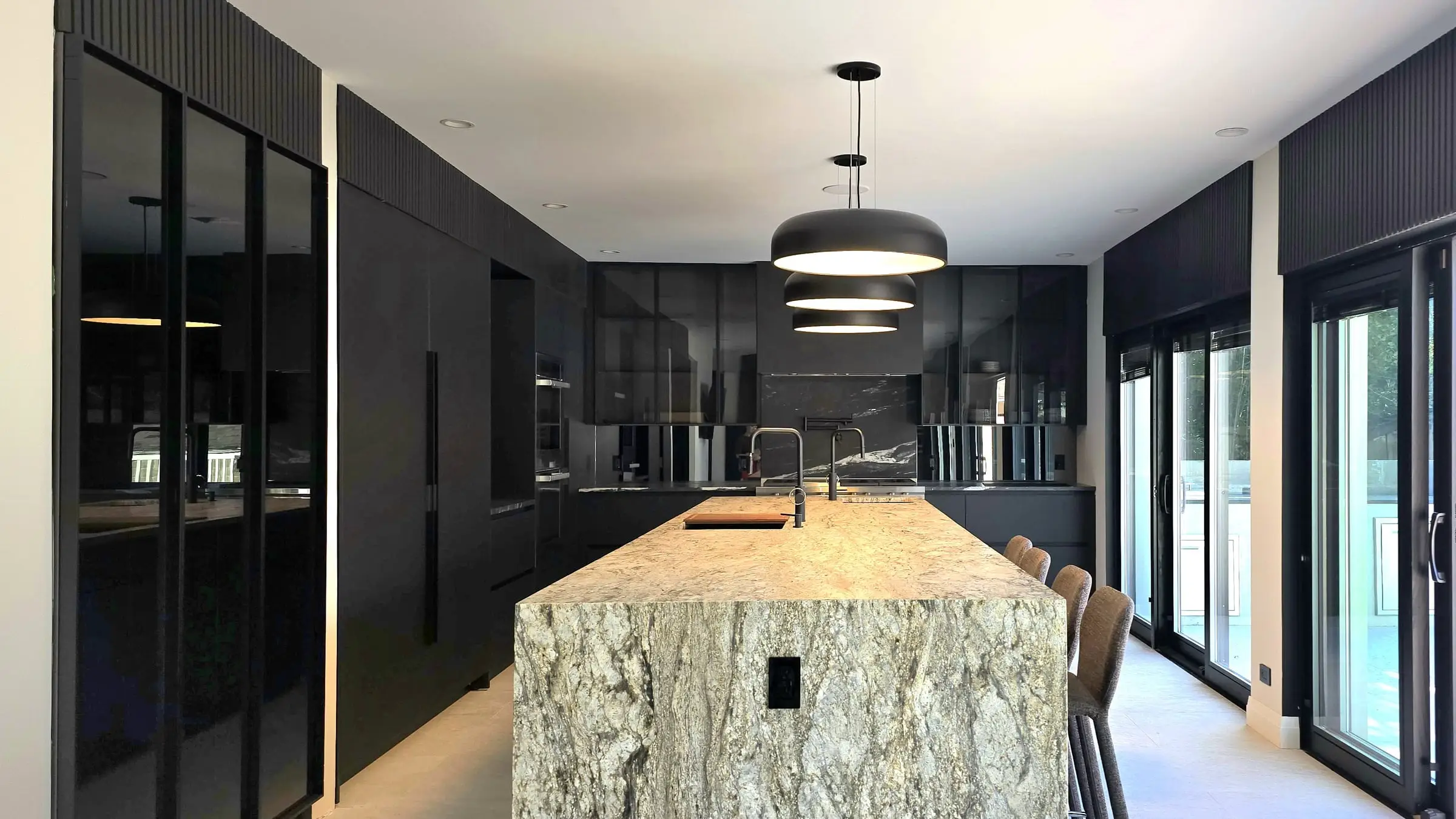 Black kitchen, Jamaica, Queens kitchen, photo 1