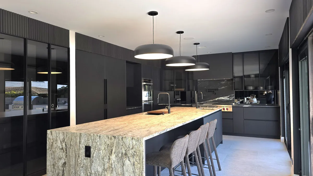 Sleek, Refined, Atmospheric Kitchen Remodel in Jamaica, NY by European Kitchen Center project photo 4