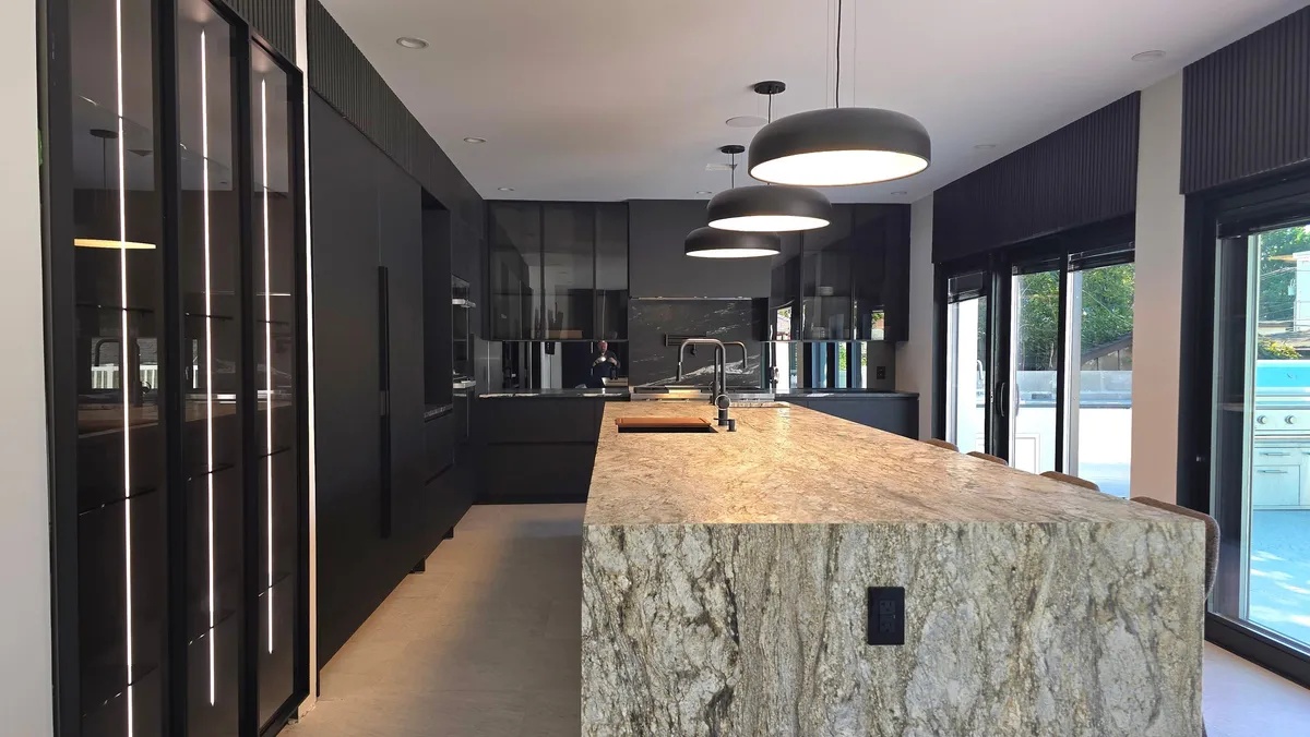 Sleek, Refined, Atmospheric Kitchen Remodel in Jamaica, NY by European Kitchen Center project photo 5