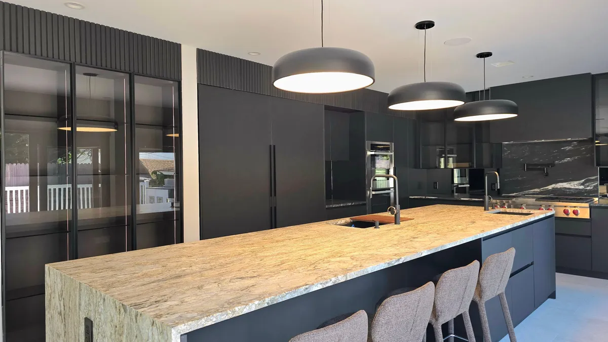 Sleek, Refined, Atmospheric Kitchen Remodel in Jamaica, NY by European Kitchen Center project photo 7