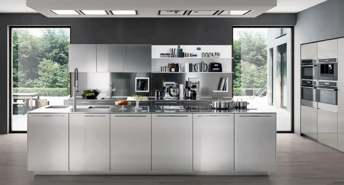 Euromobil FREE STEEL kitchen, header photo